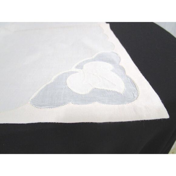 Set of 4 Vintage Ivory Cotton & Ivy Lace Placemats & 4 Napkins - Picture 7 of 8